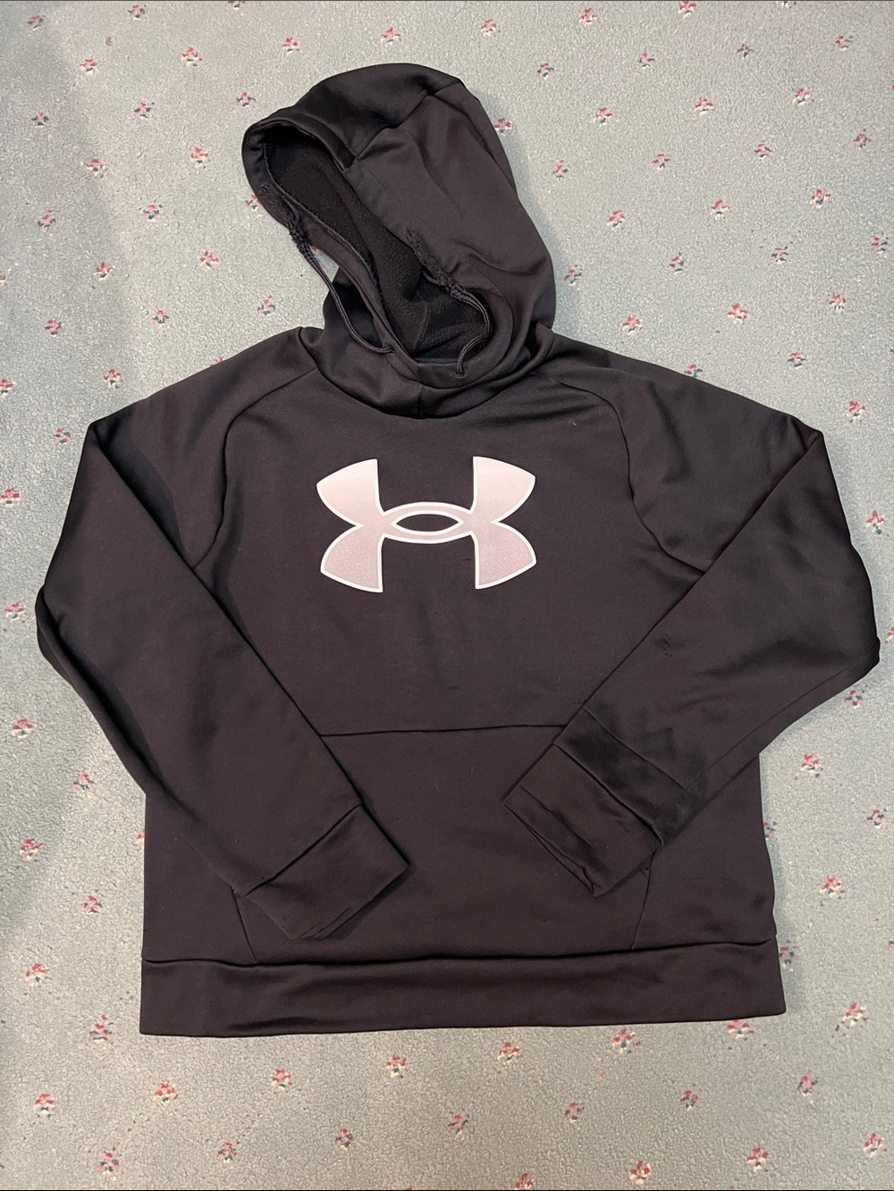 Under Armour Black Hoodie with Light Gray Logo